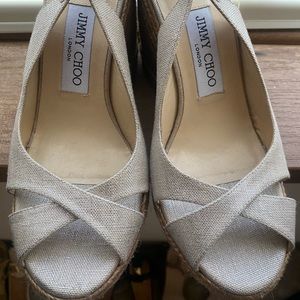 Jimmy choo Wedge Slingback  37 1/2